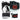 EverRise Professional MMA Fighter Gloves Black/White - Everrise Sports